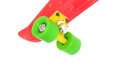 Скейт пластиковый 22х6&quot;, красный, фото 3