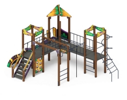 Детская игровая площадка Волшебный город (Майя) ДИК 2.19.02-01 Н=1200, фото 4