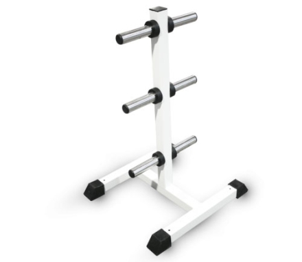 Стойка для хранения дисков Barbell МВ 1.15 на 50 мм - елочка (на 6 позиций) белый, фото 1