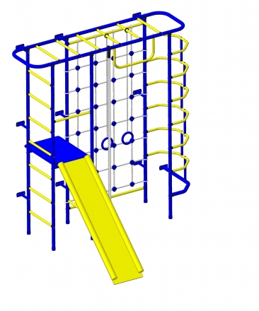 Детский спортивный комплекс Пионер С7С синий/радуга, фото 1