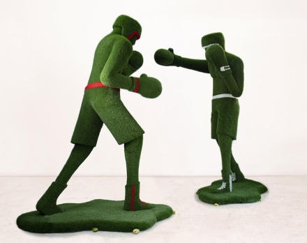 Топиари композиция Боксеры - газон Есо, фото 2