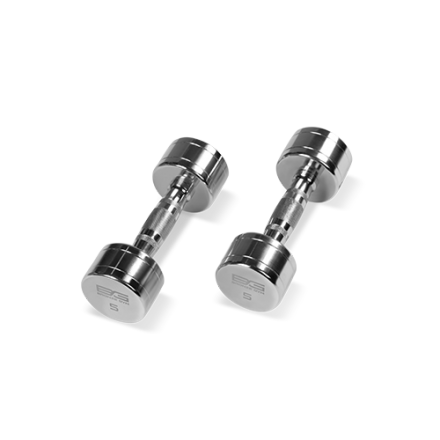 BRONZE GYM BG-PA-DB-C05 Гантель хромированная 5 кг, фото 1