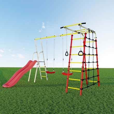 Дачный комплекс &quot;Богатырь Плюс 2&quot; + ПЛАСТИКОВЫЕ качели Romana R 103.12.05 NEW, фото 2