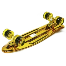 Пластиковый скейтборд-круизер Hubster Cruiser 22" Metallic Gold