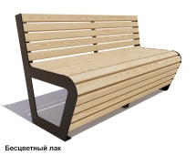 Скамейка уличная Клин, Лиственница 1,8 м