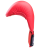 Накладки на кисть Cobra KMС-6083, к/з, красные