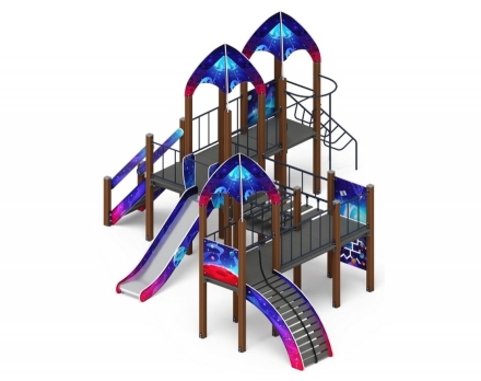 Детская игровая площадка Космопорт Космос ДИК 2.14.07-02 H=1200, фото 4