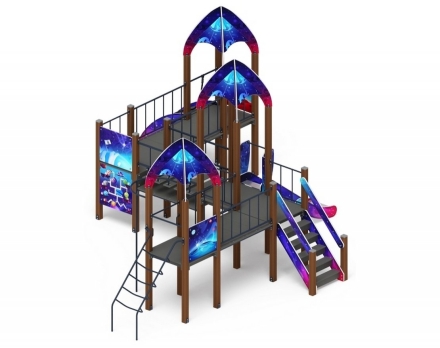 Детская игровая площадка Космопорт Космос ДИК 2.14.07-02 H=1200, фото 3