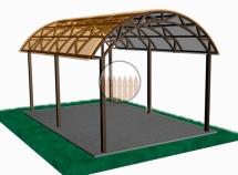 Навес из поликарбоната Навес из поликарбоната