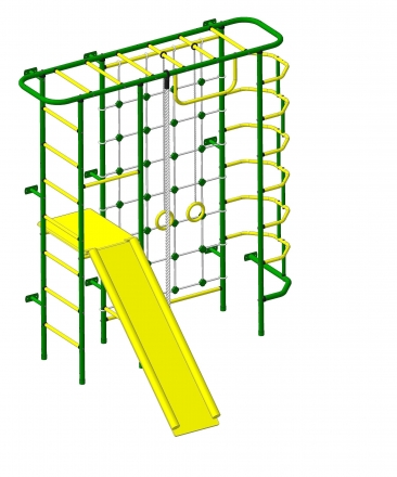 Спортивный комплекс Пионер С7СМ зелёно/жёлтый, фото 1