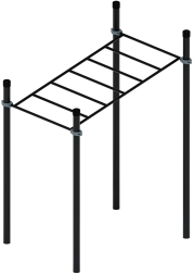 Воркаут ЛОВ 108 серый ВТ 102.07-03, фото 3