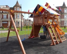 Игровая площадка для дачи "Rainbow Castle Deluxe" (Райнбоу Кастл Делюкс) Игровая площадка для дачи "Rainbow Castle Deluxe" (Райнбоу Кастл Делюкс)