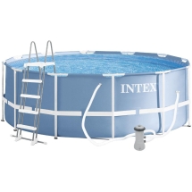 Бассейн каркасный INTEX "Фрейм Призма" 26718FR (3,66х1,22 м, с фильтр-насосом и лестницей Бассейн каркасный INTEX "Фрейм Призма" 26718FR (3,66х1,22 м, с фильтр-насосом и лестницей