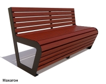 Скамейка уличная Клин, Лиственница 1,5 м Скамейка уличная Клин, Лиственница 1,5 м