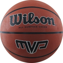 Мяч баск. WILSON MVP, арт.WTB1419XB07, р.7, резина, бутил.камера, коричневый