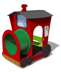 Игровой комплекс Паровозик ВСТ 1127 для детской площадки, фото 1