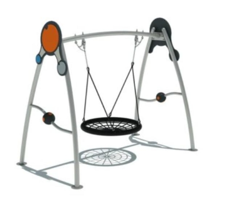 Качели Гнездо тип 1 с различными декоративными элементами для детской площадки, фото 1