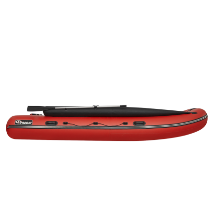 Моторная лодка ПВХ Фрегат 390 FM Jet/L/S (ФМ Джет/Л/С) с фальшбортом Красный, фото 4