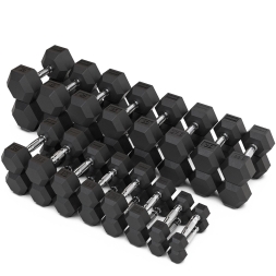 Набор гантелей гексагональных (пары) от 1-50 кг VF-SET1110, фото 1