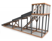 Деревянная зимняя горка Сорбет Мята 3 Деревянная зимняя горка Сорбет Мята 3