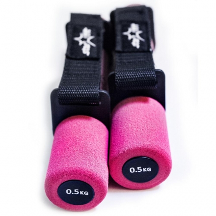 Гантель неопреновая DB-203 0,5 кг, розовая, фото 2