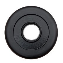 Диск «Profigym» тренировочный обрезиненный 2.5 кг черный 51 мм (металлическая втулка) ДТР-2,5/51 Диск «Profigym» тренировочный обрезиненный 2.5 кг черный 51 мм (металлическая втулка) ДТР-2,5/51