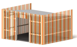 Теневой навес Аврора ТН-16 6х5 для детской площадки, фото 2