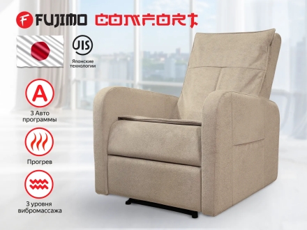Кресло-реклайнер механический с массажем FUJIMO COMFORT CHAIR Ваниль, фото 1