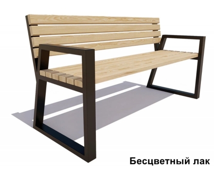 Скамейка уличная Кёльн, Лиственница 1,2 м, фото 2
