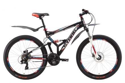 Велосипед Stark&#039;17 Jumper 26.2 FS HD черно-красный 18&quot;, фото 1