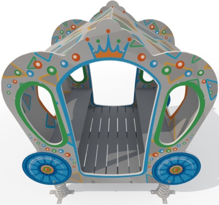 Качалка на пружинах Императрица МД100.00 для игровой детской площадки, фото 2