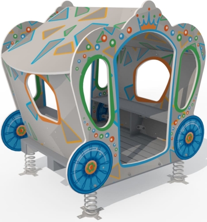 Качалка на пружинах Императрица МД100.00 для игровой детской площадки, фото 1