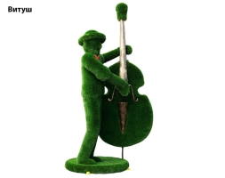 Топиари музыкант, контрабасист Витуш - газон Deluxe, фото 2