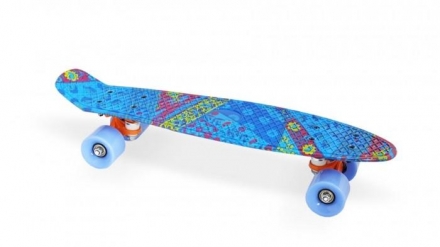 Скейт пластиковый 22х6&quot;-18, синий, фото 1