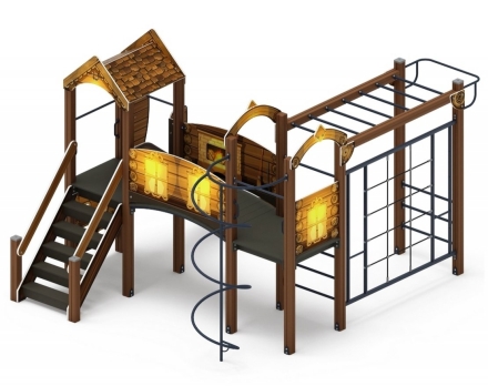 Детская игровая площадка Рада Эко ДИК 2.01.2.03-02 H=1200, фото 2