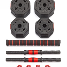 Гантели гексагональные разборные с грифом, 10 кг (2 шт. х 5 кг.), фото 3