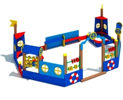 Песочный дворик Морской для детской площадки, фото 2 Песочный дворик Морской для детской площадки, фото 2