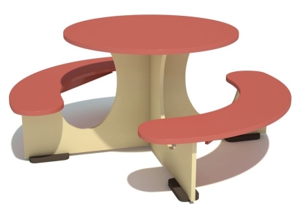 Детский игровой стол Солнышко тип 2 для игровой площадки, фото 1