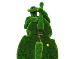 Топиари музыкант, контрабасист Оскар - газон Deluxe, фото 3