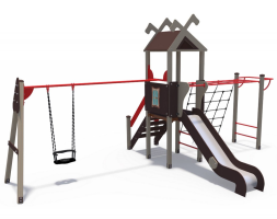 Детский игровой комплекс Лесная долина с качелями ДИО 06050, фото 1