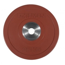 Диск бампированный обрезиненный цветной FOREMAN FM/BM-25KG-RD (25 кг) Диск бампированный обрезиненный цветной FOREMAN FM/BM-25KG-RD (25 кг)