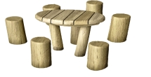 Игровой элемент Стол с пеньками