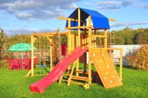 Детская игровая деревянная площадка для дачи "Мадрид 2" Детская игровая деревянная площадка для дачи "Мадрид 2"