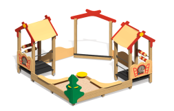 Песочный дворик Теремок ПС-29 без горки для детской площадки, фото 2 Песочный дворик Теремок ПС-29 без горки для детской площадки, фото 2