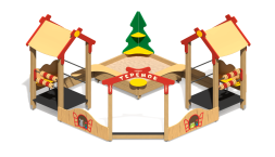 Песочный дворик Теремок ПС-29 без горки для детской площадки, фото 1 Песочный дворик Теремок ПС-29 без горки для детской площадки, фото 1