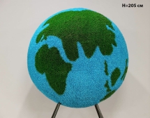 Топиари глобус, d=100 см/H=136 см - газон Eco