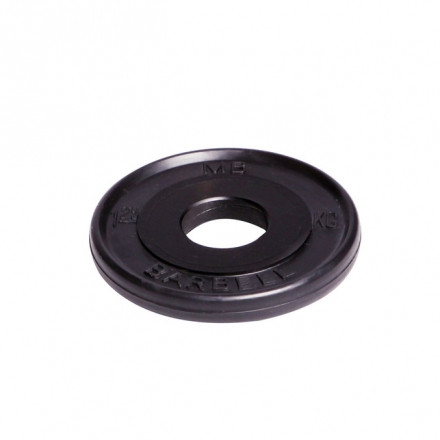 Диск олимпийский Barbell d 51 мм чёрный 1,25 кг, фото 1