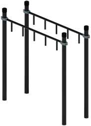 Воркаут ЛОВ 108 серый ВТ 102.10-03, фото 2