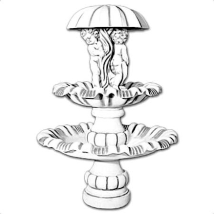 Фонтан скульптурный &quot;Дети под зонтом&quot; артикул 790, фото 1