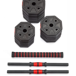 Гантели гексагональные разборные с грифом, 20 кг (2 шт. х 10 кг.) , фото 2